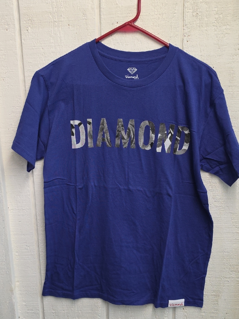 Diamond Supply Co. Royal Blue Camo Logo Tee